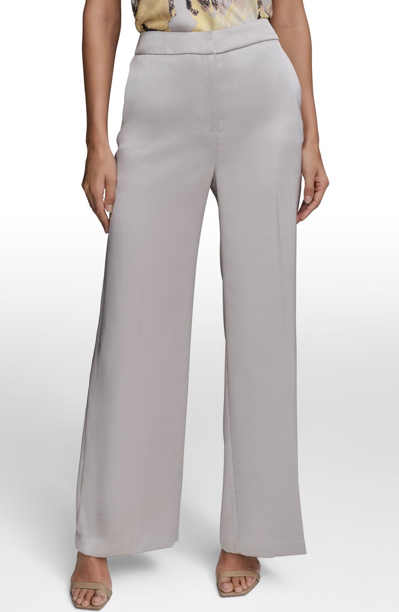 Donna Karan New York Satin Wide Leg Pants, Main, color,