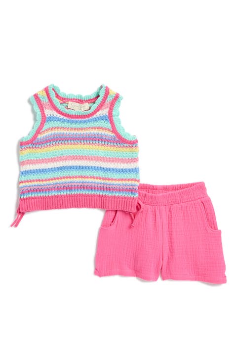 Knit Tank & Gauze Shorts Set (Baby)