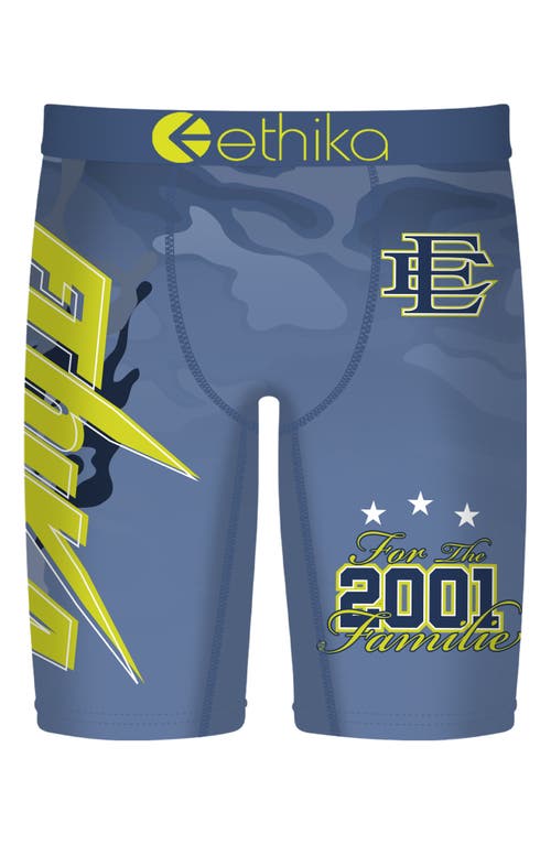 Ethika Kids' Amped Up Boxer Briefs In Blue