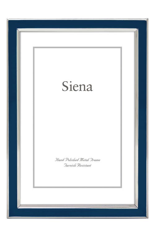 Siena Narrow Enamel 4 X 6-inch Picture Frame In Blue