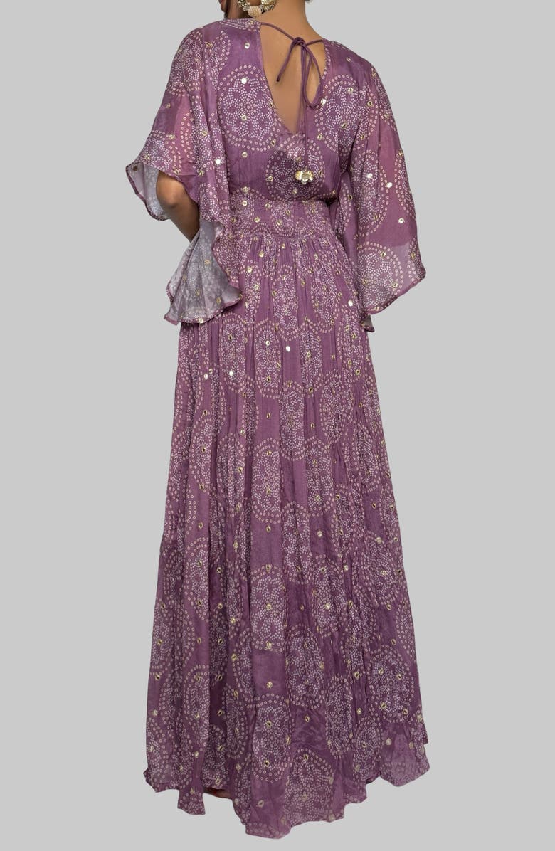 holiCHIC Melanie Tassel Cover-Up Maxi Dress, Alternate, color, Purple