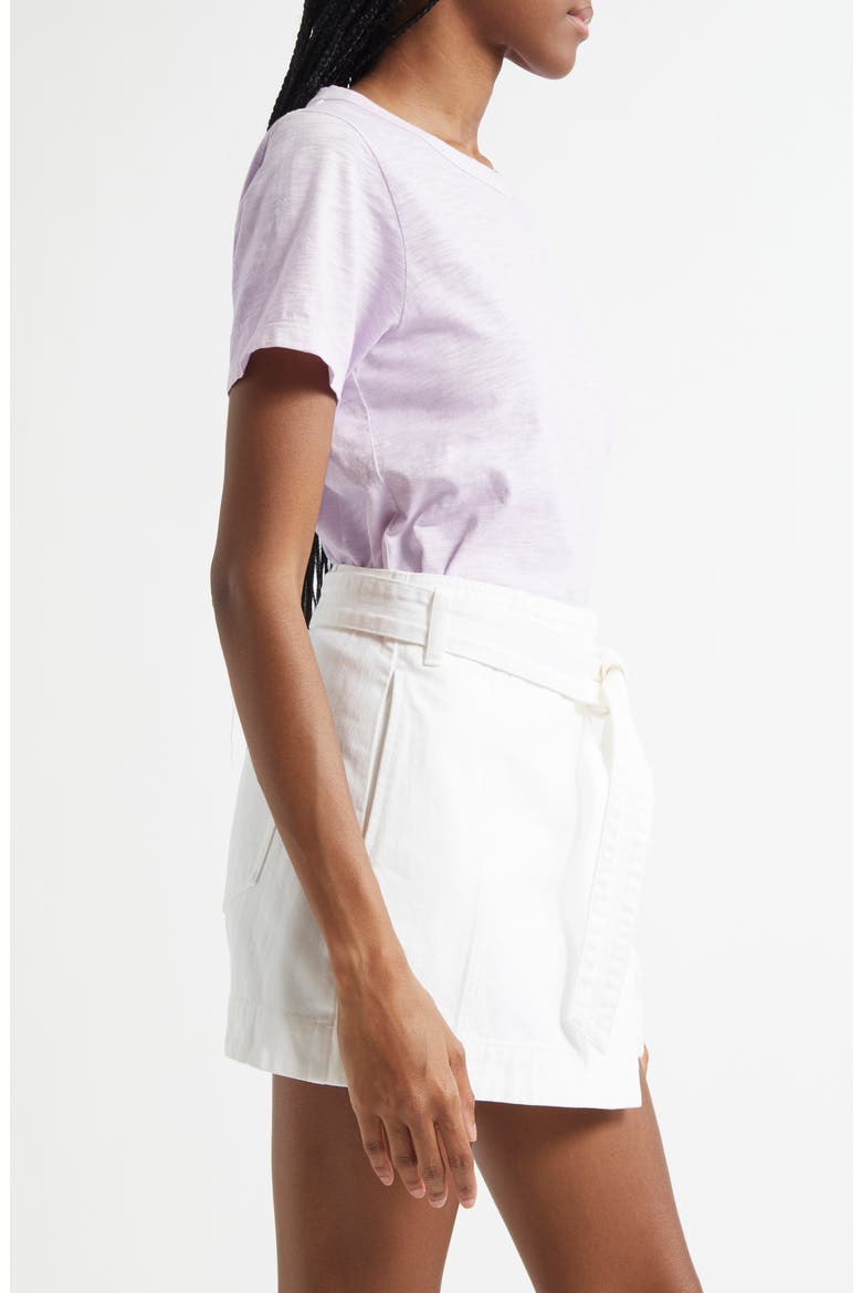 Carla Crewneck Cotton T-Shirt, Alternate, color, SOFT LILAC