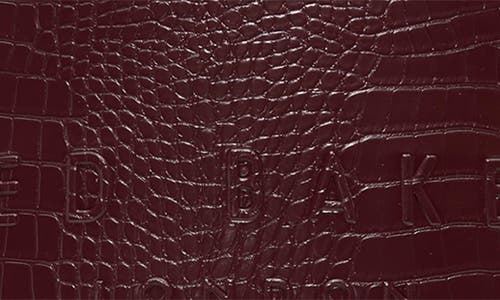Ted Baker London Soocon Faux Leather Tote In Burgundy