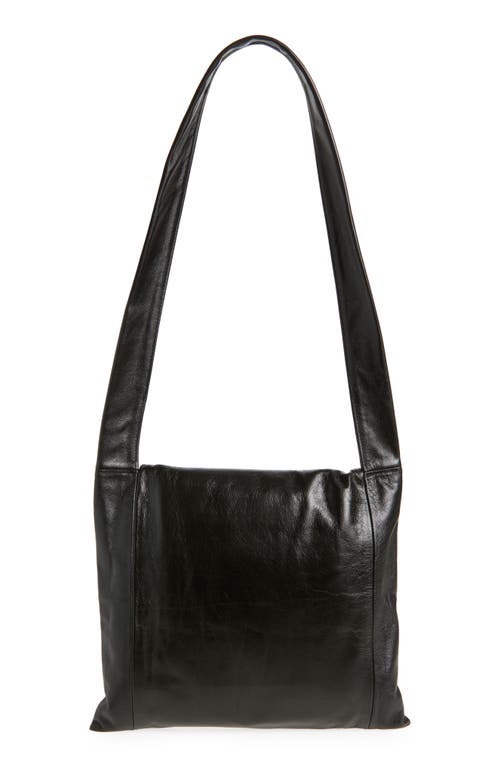 Our Legacy Slim Leather Shoulder Bag In Black