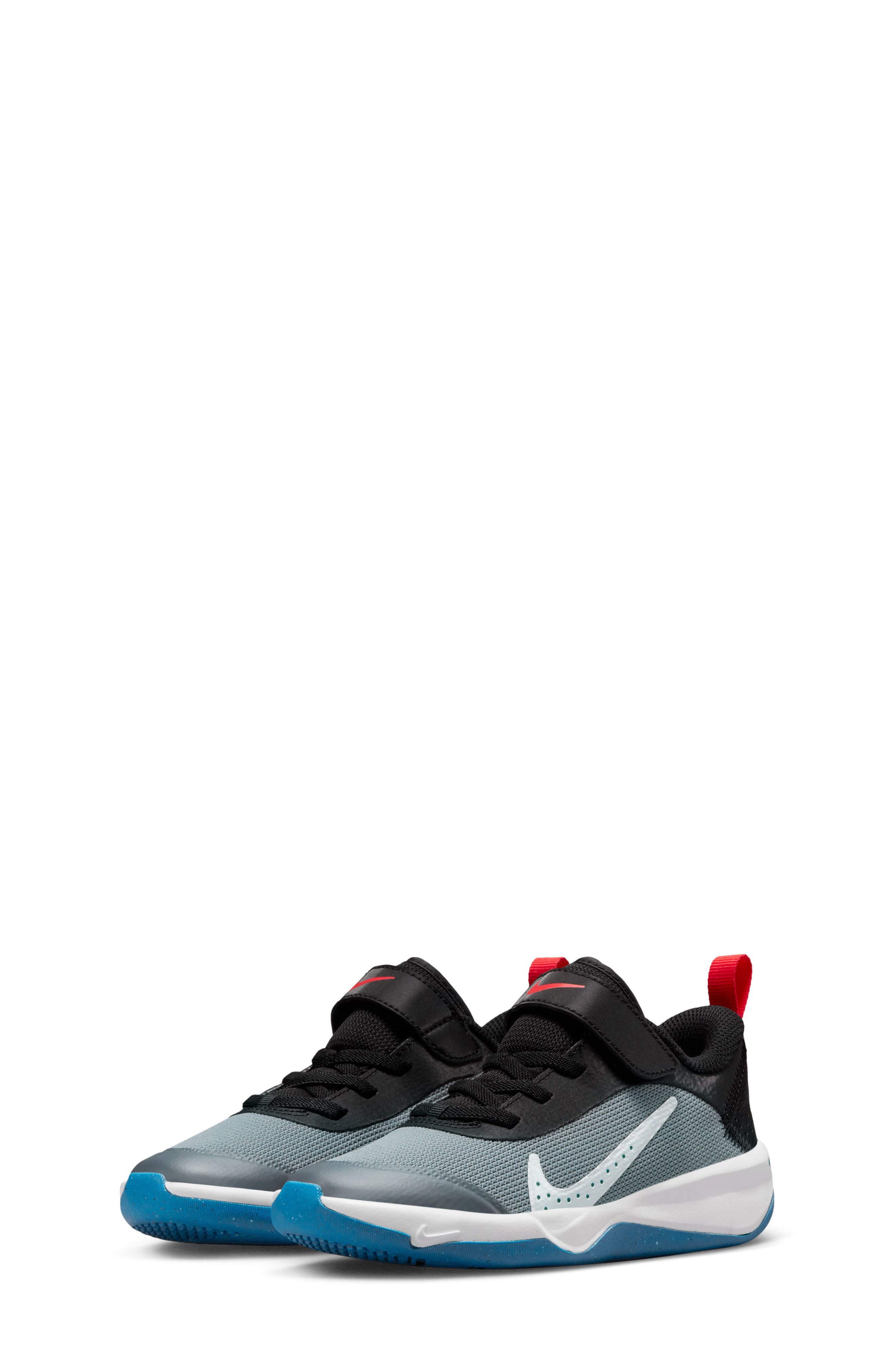 Kids' Omni Multi-Court Sneaker, Main, color, GREY/ BLUE/ BLACK/ CRIMSON