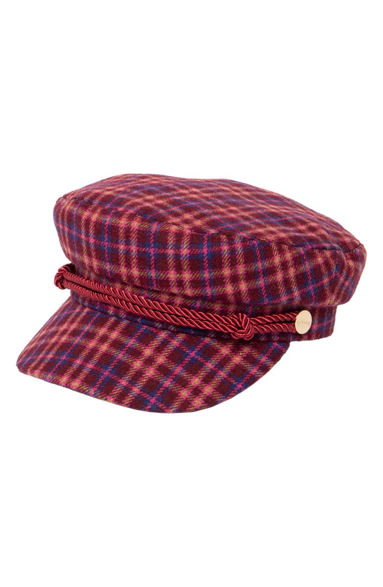 San Diego Hat x Trina Turk Taylor Newsboy Cap, Main, color, 