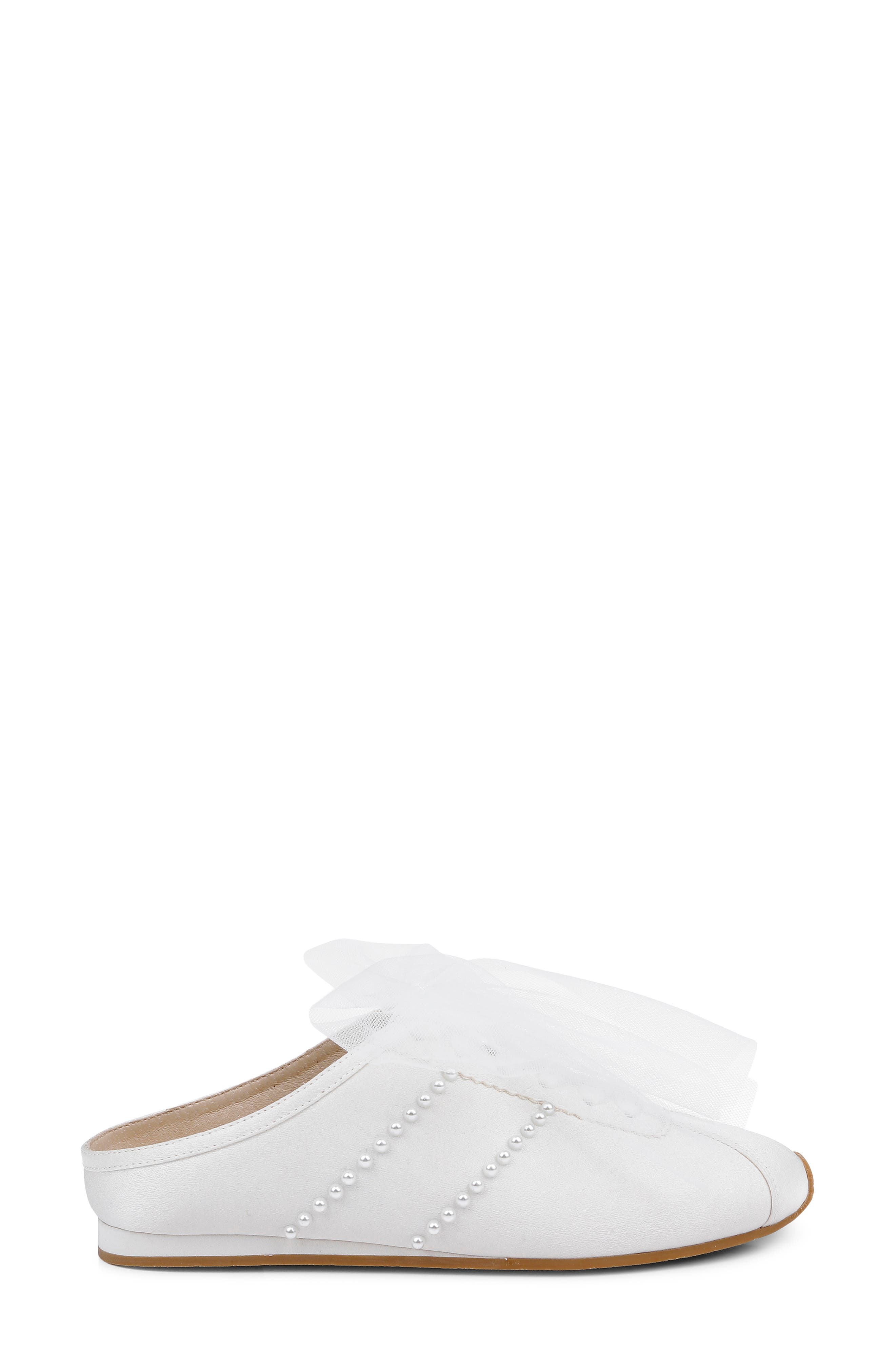 Badgley Mischka Collection Willy Mule Sneaker, Alternate, color, White Crepe