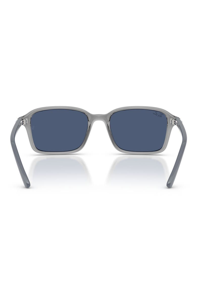 Kids' 50mm Square Sunglasses, Alternate, color, TRANSPARENT GREY / DARK BLUE