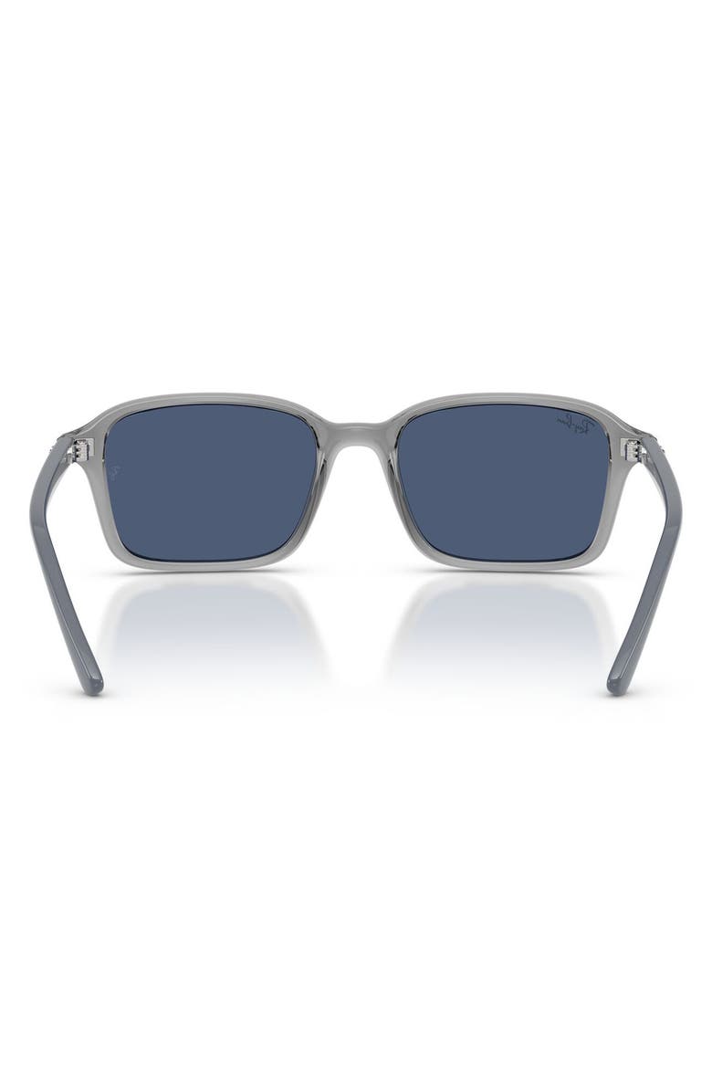 Ray-Ban Kids' 50mm Square Sunglasses, Alternate, color, Transparent Grey / Dark Blue