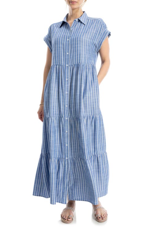 Tiered Maxi Shirtdress