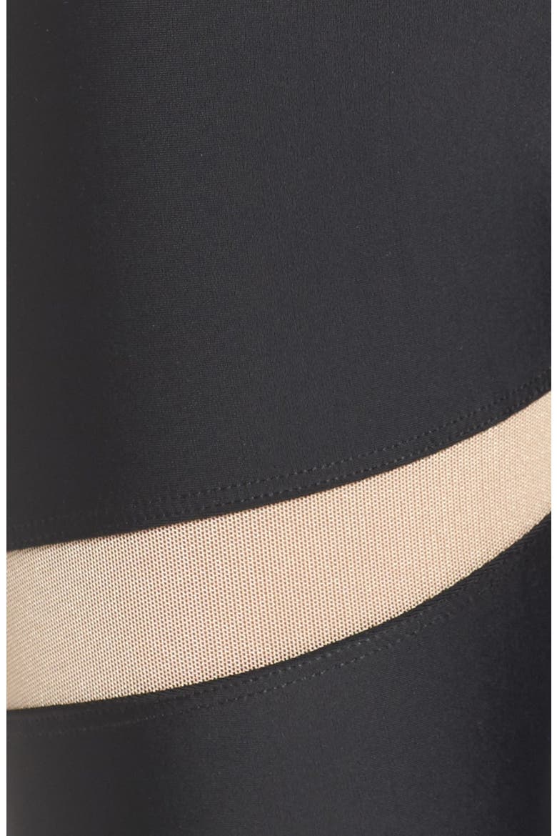 Mesh Inset Leggings, Alternate, color, BLACK/ NUDE COMBO
