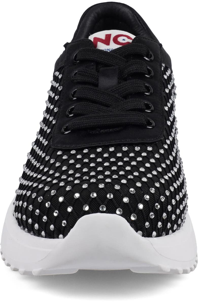 National Comfort Keana Crystal Sneaker, Alternate, color, Black Fx