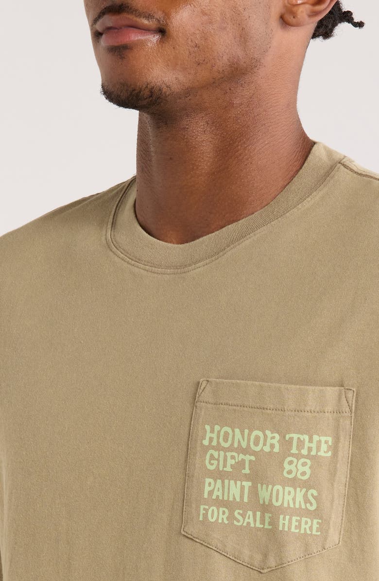 HONOR THE GIFT Paint Works Graphic Pocket T-Shirt, Alternate, color, Taupe