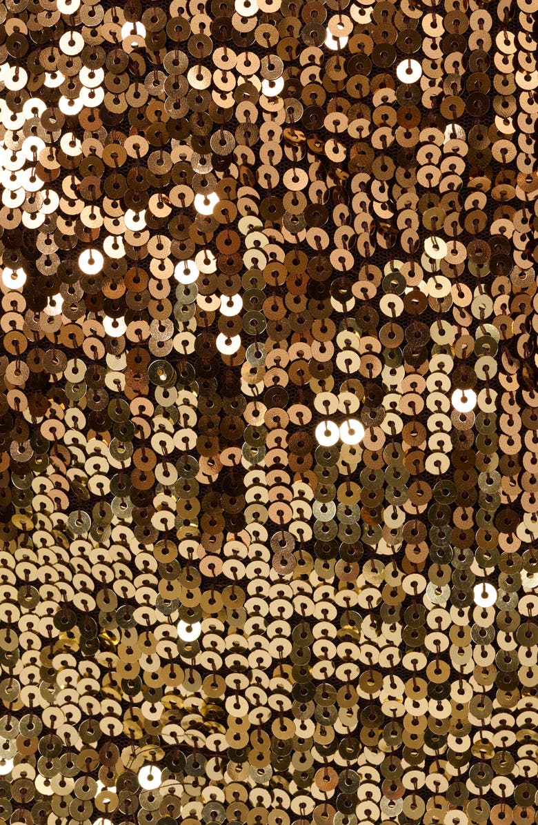 Adrianna Papell Sequin Mesh Sheath Dress, Alternate, color, 