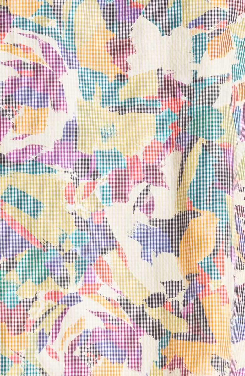 KENZO Archive Floral Short Sleeve Button-Up Camp Shirt, Alternate, color,