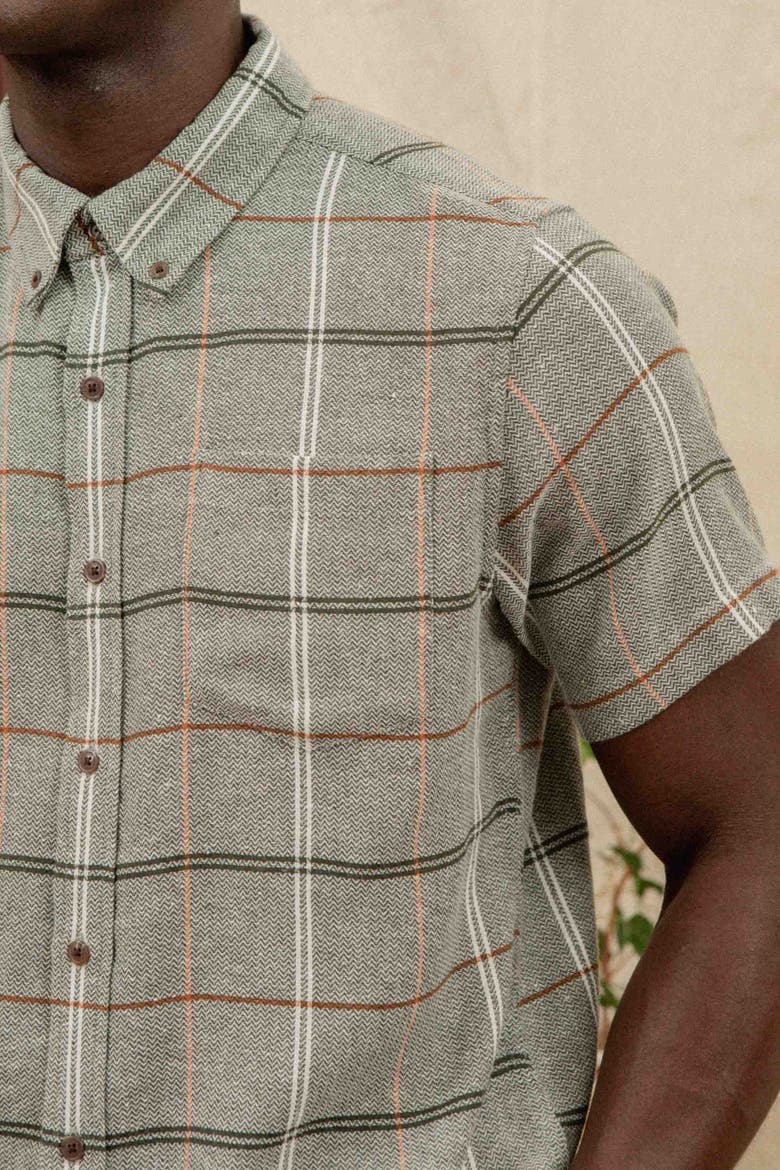Jordan Slim Shirt, Alternate, color, Olive Ember Grid