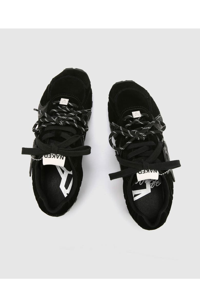 Naked Wolfe Lapse Black Suede, Alternate, color, Black