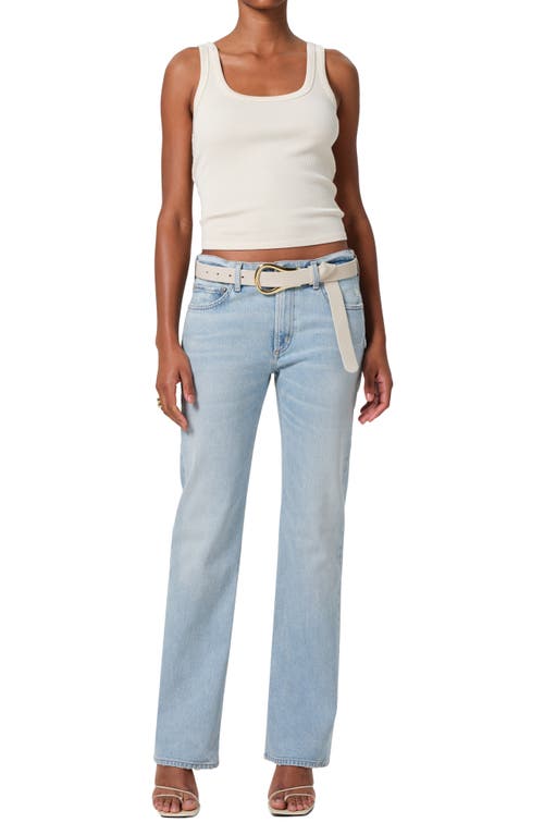 Citizens Of Humanity Faye Rib Organic Cotton Blend Crop Tank In Dune