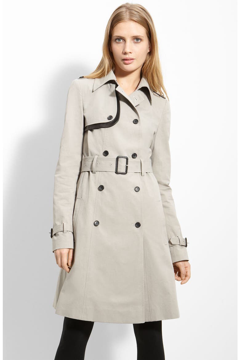 Belted Twill Trench, Main, color, LIGHT TAN