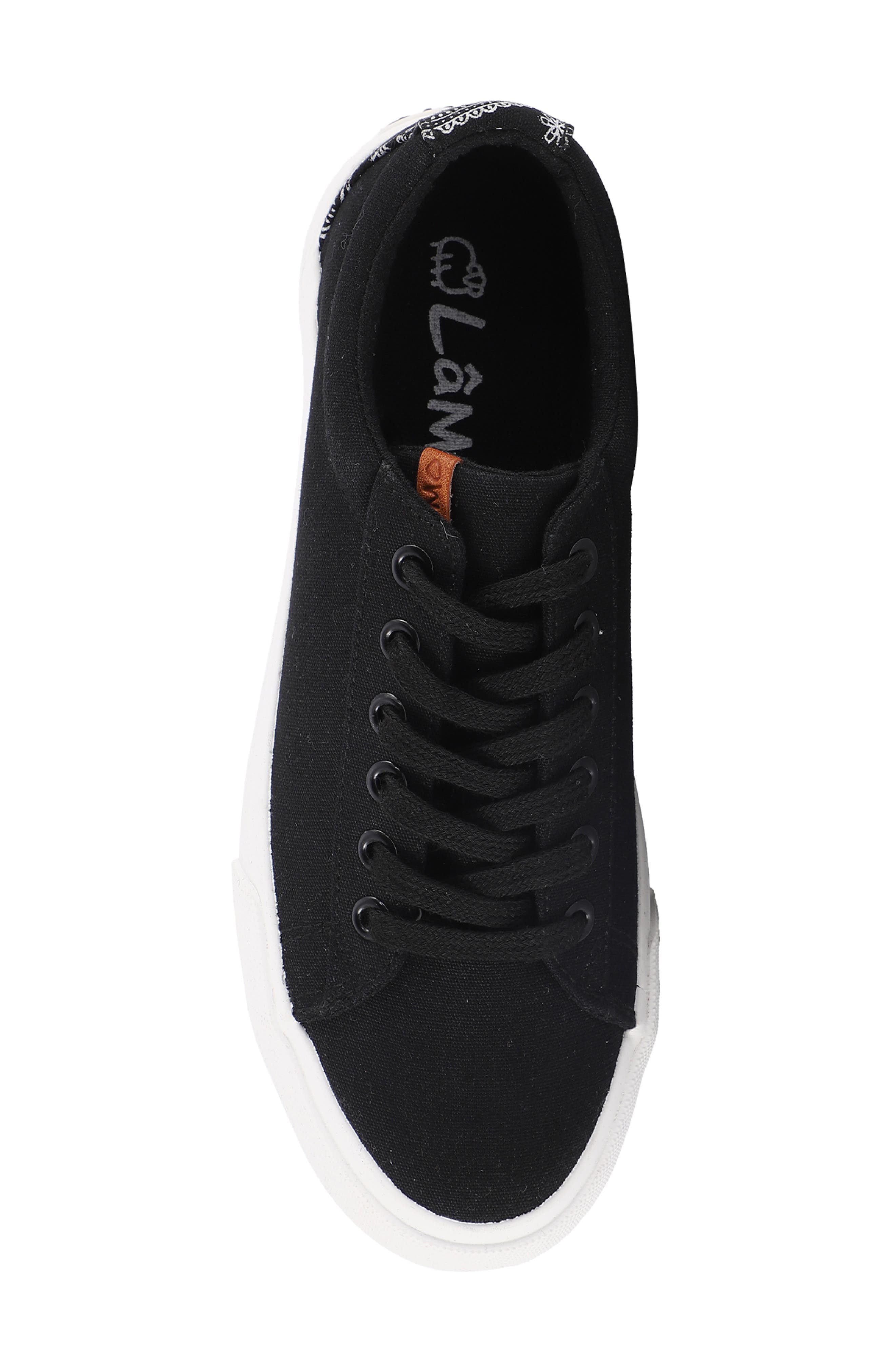 Amelie Platform Sneaker, Alternate, color, BLACK PAISLEY