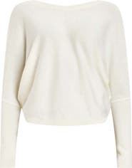 AllSaints Julieana Reversible Dolman Sleeve Crop Sweater