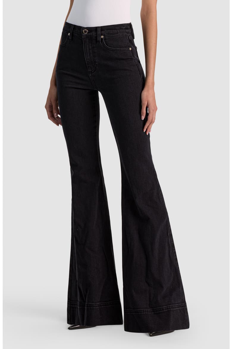 Beautiful High Waist Bell Bottom Jeans, Alternate, color, CLARISSA BLACK