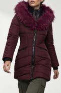 Noize Gigi Vegan Faux Fur Trim Quilted Parka