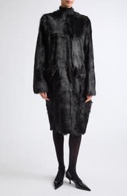 TOTEME Structured Genuine Shearling Coat