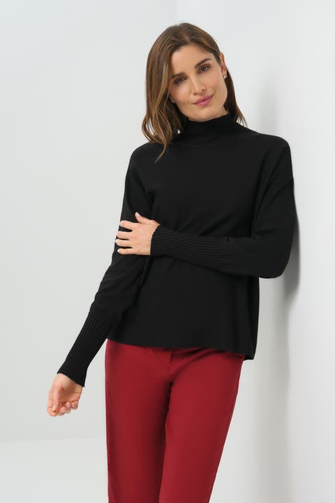 Bexley Relaxed Sweater with Mockneck