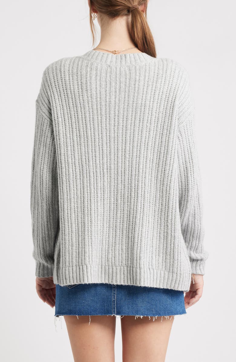 BP. Cozy Oversize Cardigan, Alternate, color, Grey Soft Heather