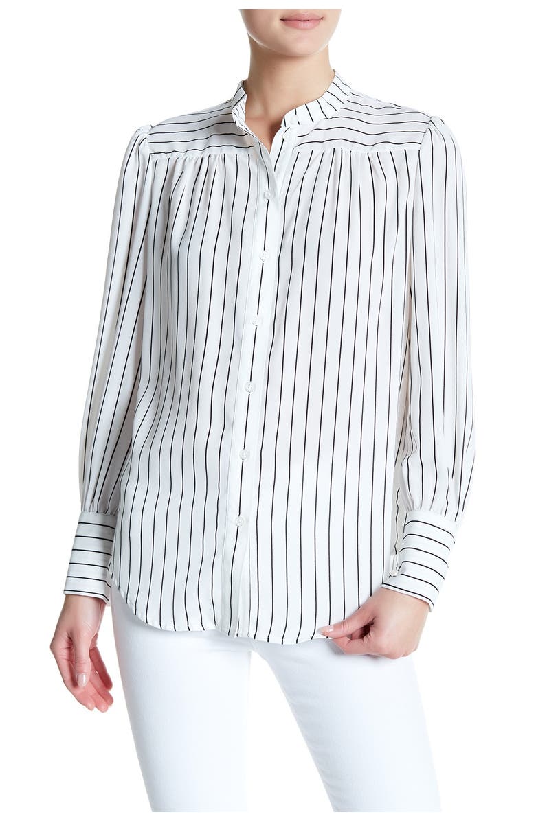 14th & Union Shirred Yoke Button Blouse, Main, color,