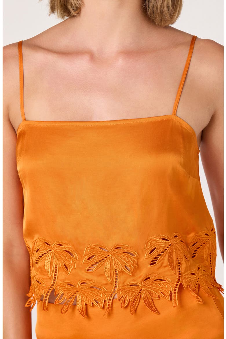 Dawn Embroidery Detail Camisole, Alternate, color, SUNSET