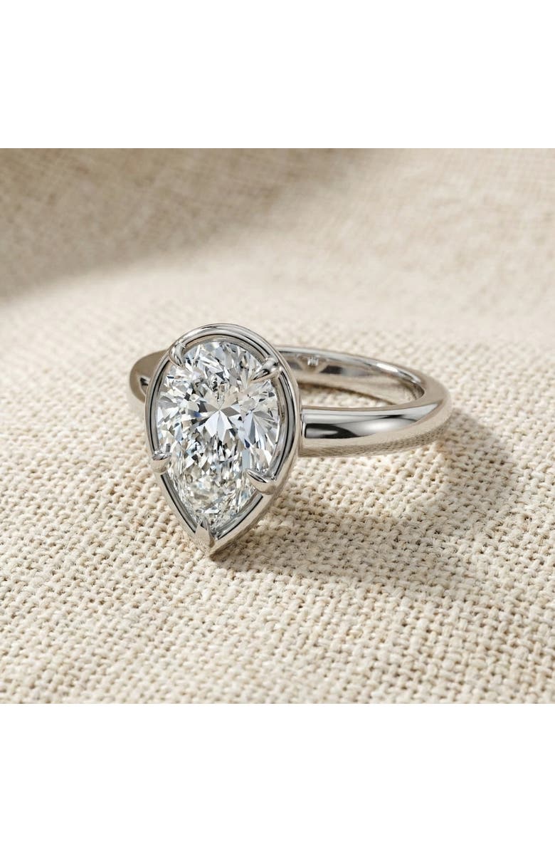 Bliss Diamond Certified 3Ct Pear Alissa Engagement Solitaire Ring 14k Gold or Pt Lab Grown, Alternate, color, 14K Yellow Gold