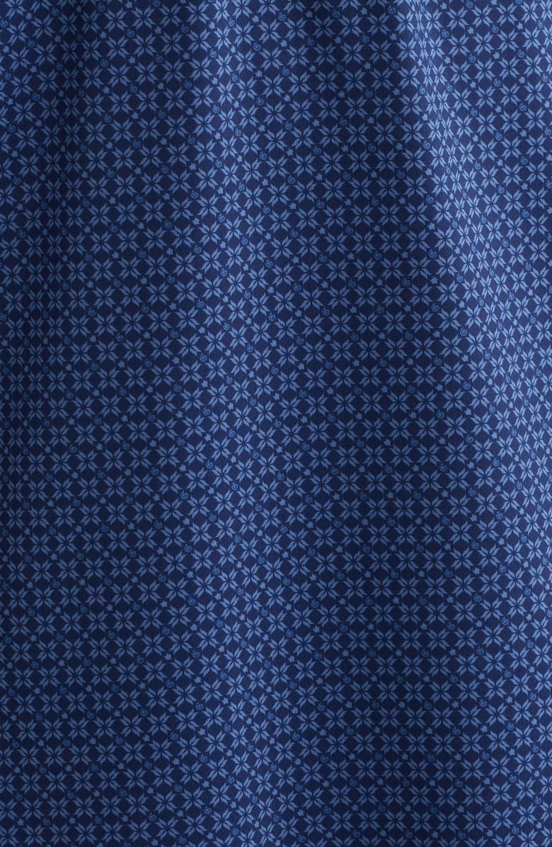 Greyson Ghost Thistle Geo Print Performance Golf Polo, Alternate, color, Maltese Blue
