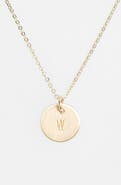 Nashelle 14k-Gold Fill Initial Mini Circle Necklace