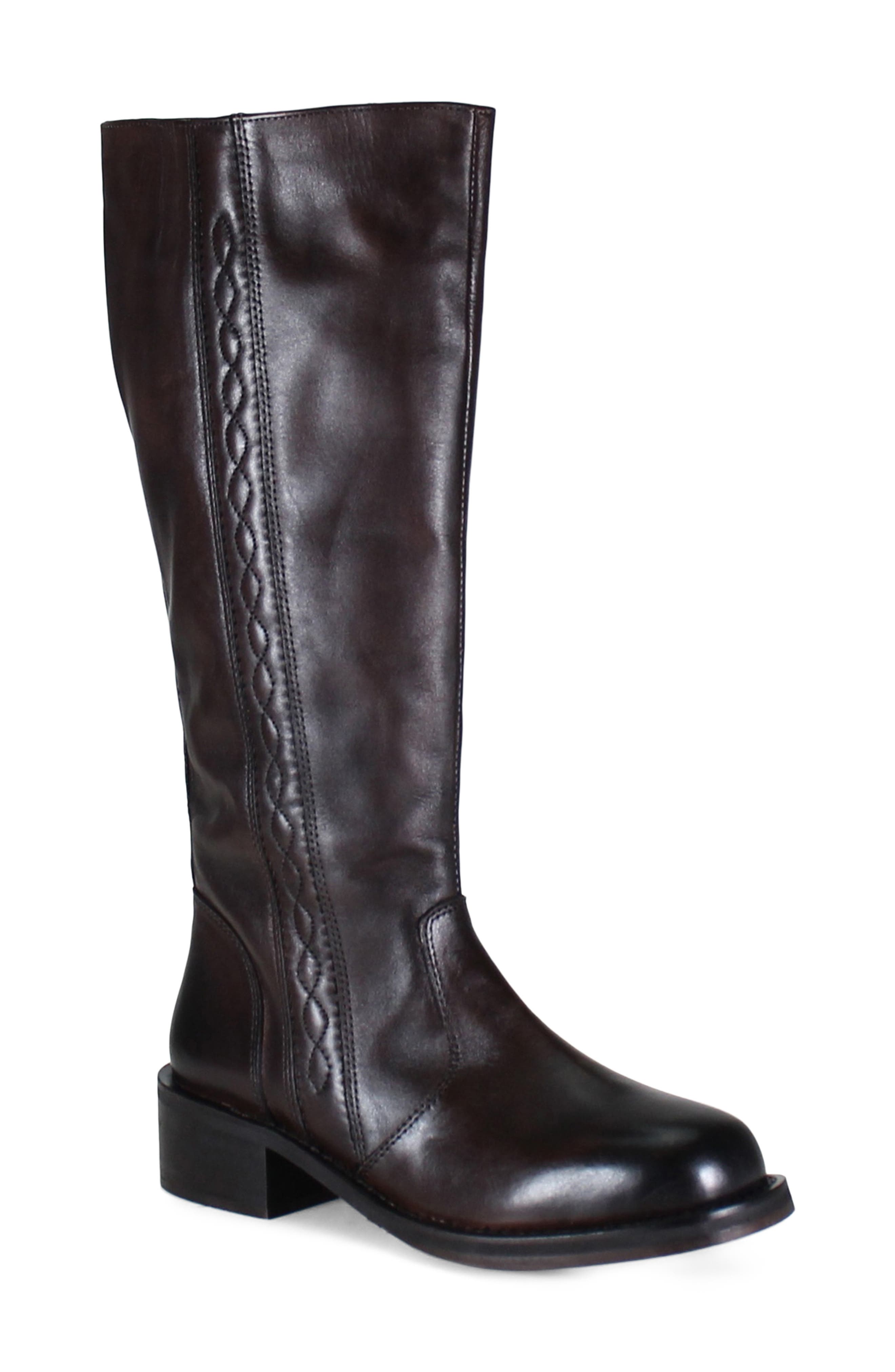 Fo Liage Knee High Boot, Main, color, CHOCOLATE