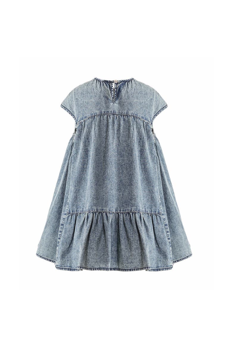 Denim Tiered Dress, Alternate, color, Blue