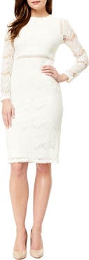 Love By Design Lace Long Sleeve Midi Dress