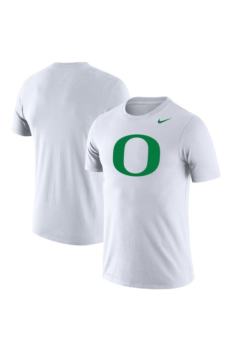 Nike Men's Nike White Oregon Ducks School Logo Legend Performance T-Shirt, Main, color, 