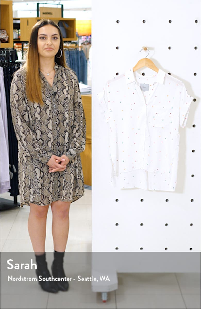 Whitney Print Shirt, sales video thumbnail