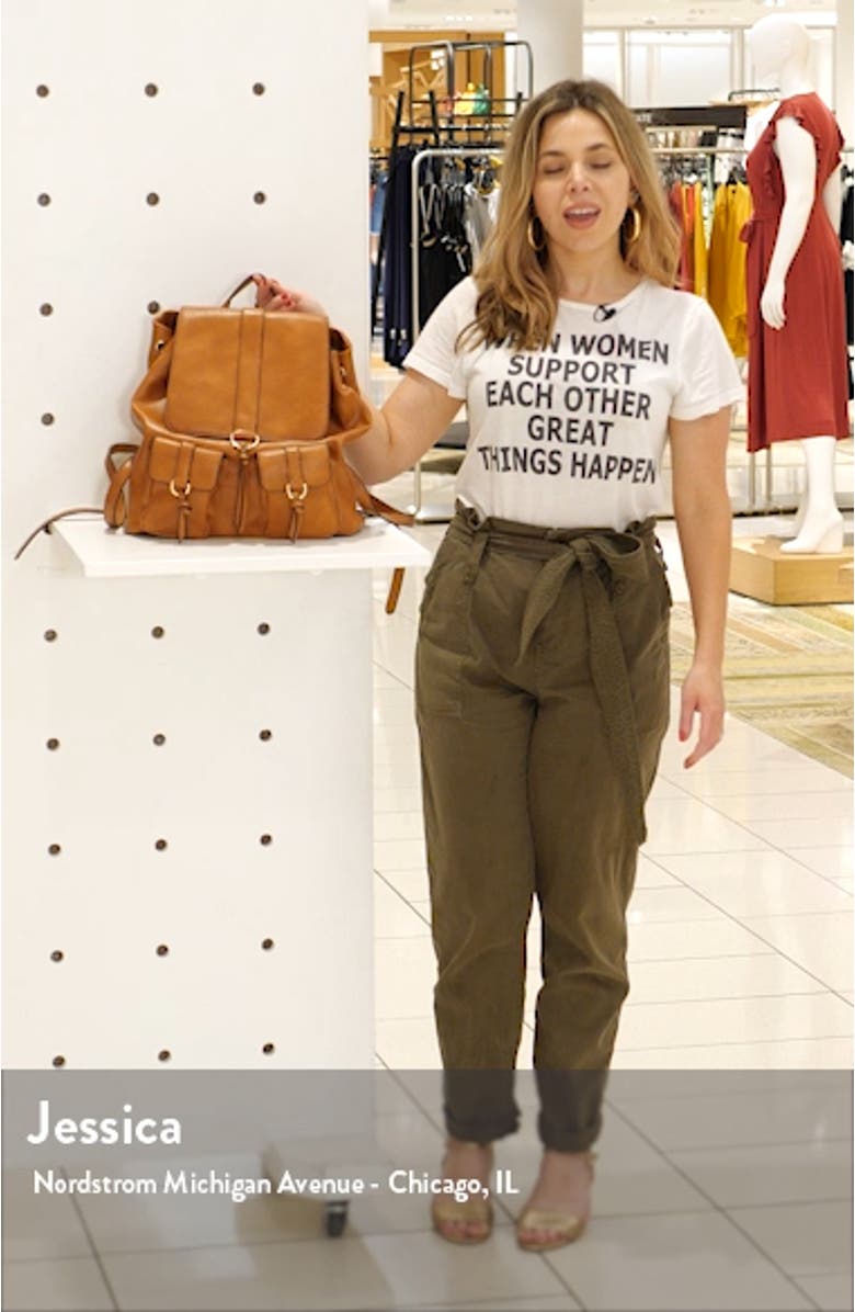 Creda Faux Leather Backpack, sales video thumbnail