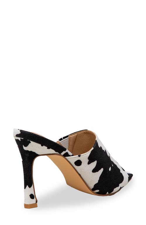 Chase & Chloe Chase And Chloe Open Toe Mule In Animal Print