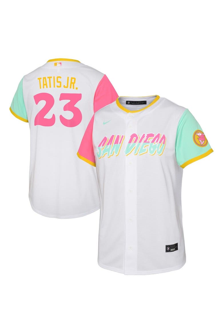 Toddler Nike Fernando Tatis Jr. White San Diego Padres City Connect Replica Player Jersey, Main, color, White