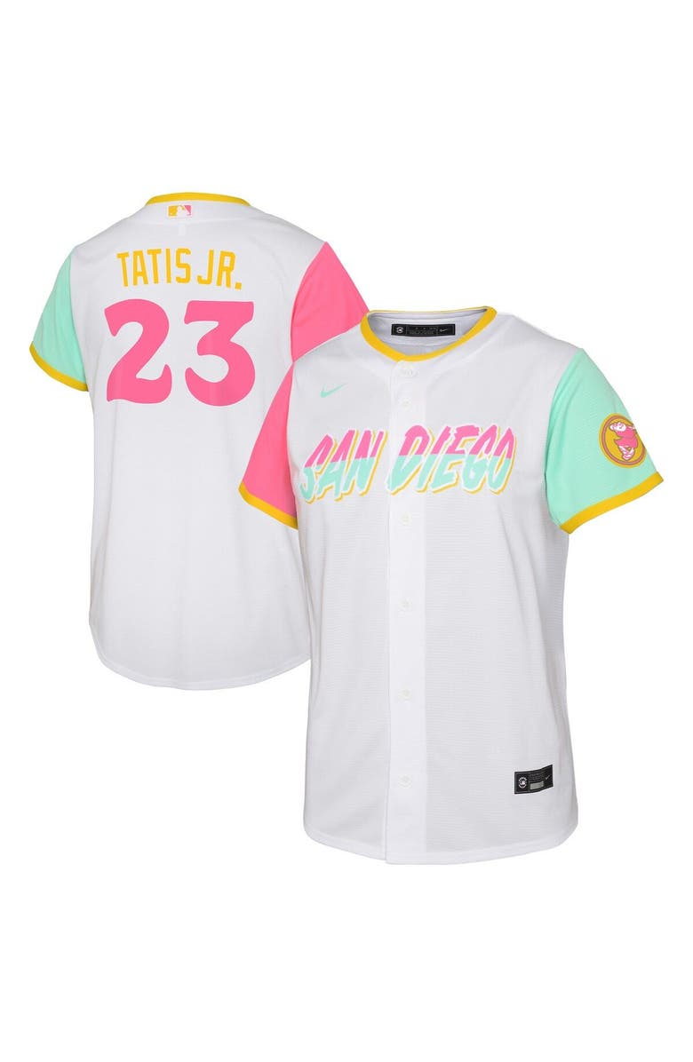 Nike Toddler Nike Fernando Tatis Jr. White San Diego Padres City Connect Replica Player Jersey, Main, color, White