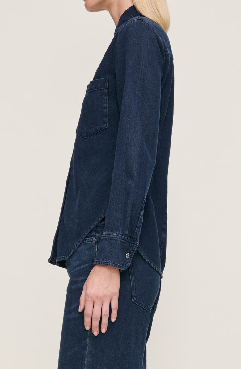 DL1961 Ines Denim Button-Up Shirt, Alternate, color, Crater Lake