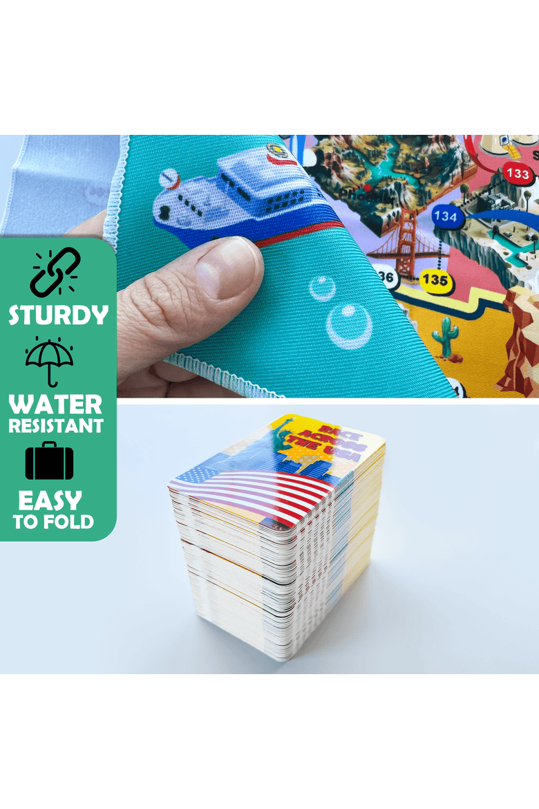 Educational Board Games for Kids and Families, Alternate, color, USA Game