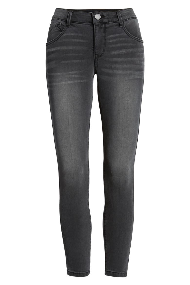Ab-Solution Ankle Skinny Stretch Jeans (Nordstrom Exclusive), Alternate, color, GREY