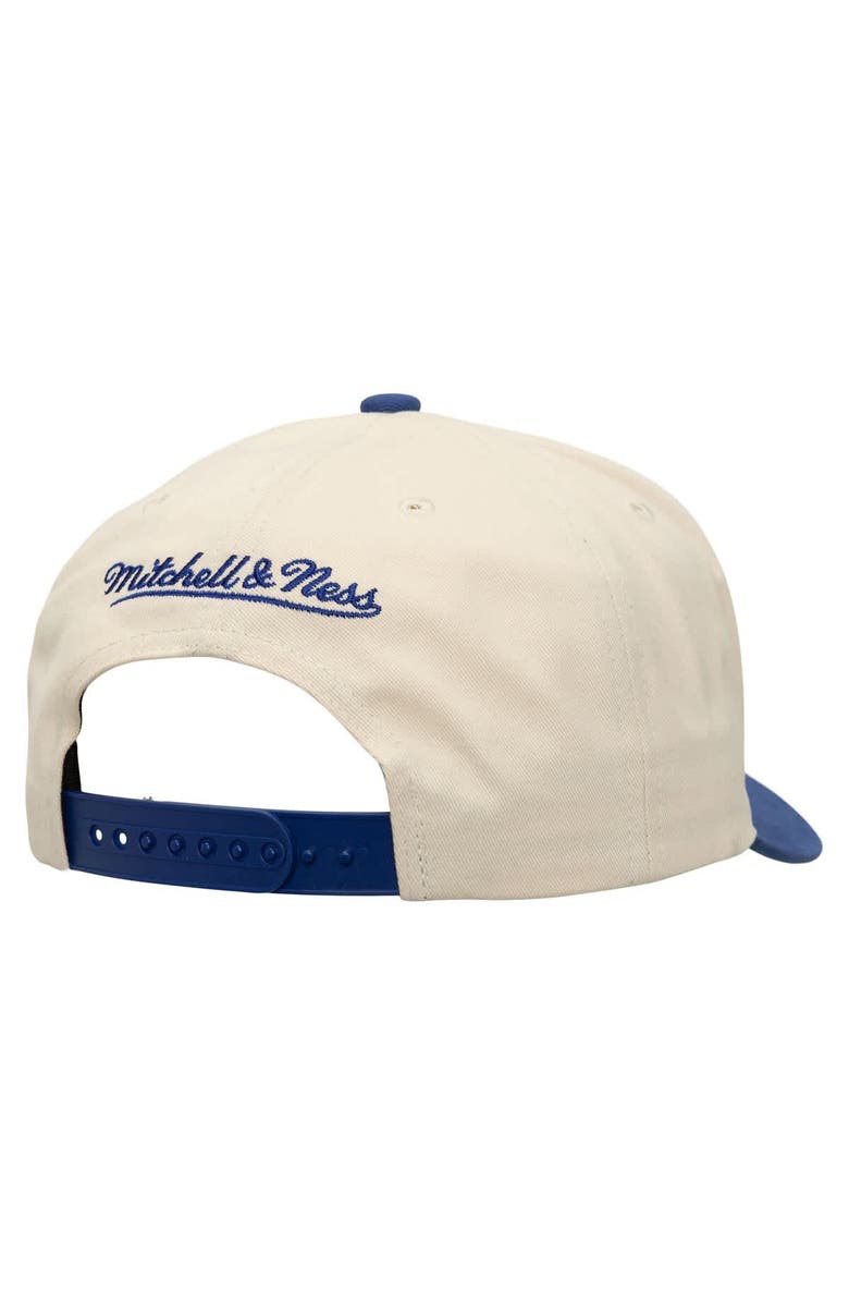 Mitchell & Ness Men's Mitchell & Ness Cream/Blue Orlando Magic Soul Festival Staggered Zag Pro Crown Snapback Hat, Alternate, color, 