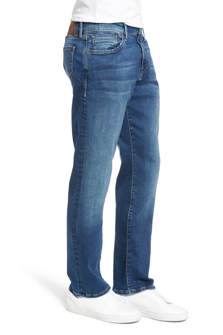 Matt Relaxed Straight Leg Jeans, Alternate, color, MID BRUSHED CASHMERE
