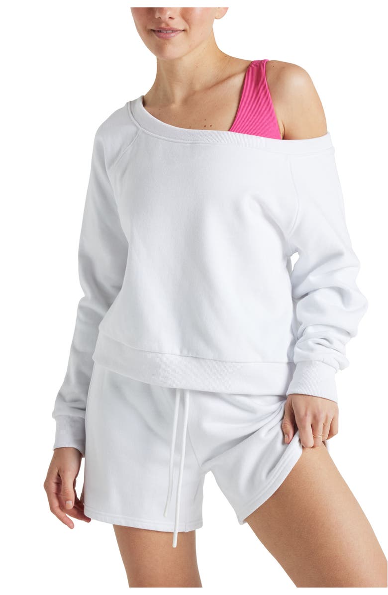 ELECTRIC YOGA Off Shoulder Sweatshirt, Main, color, 